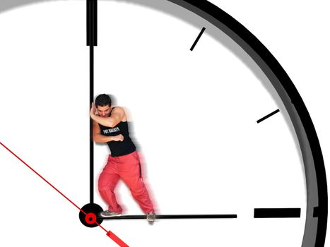 metaphoric image showing how stop time
