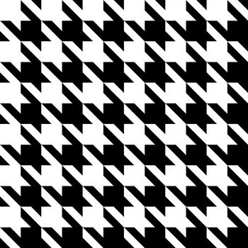 Black and white seamless houndstooth pattern or texture.