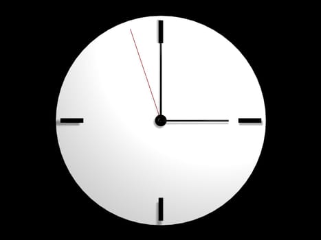 3d render of clock