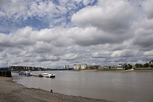 A view of the river thames in London