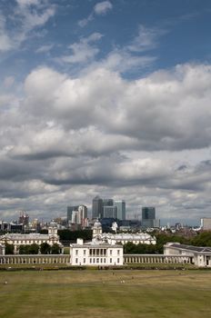 A view of the London skyline at Greenwitch