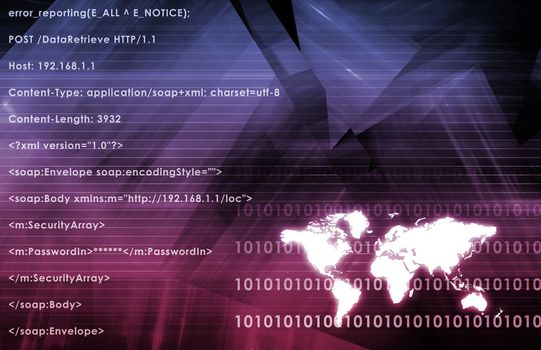 Corporate Abstract as a Modern Business Tech Art