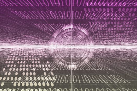 Cyber Business System Data Abstract Background Wallpaper