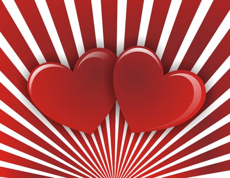 love hearts background