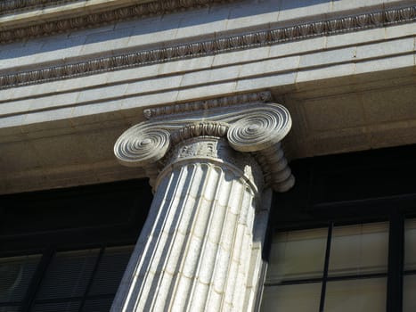 Greek column shown up close.