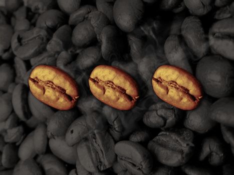 toasted coffee beans