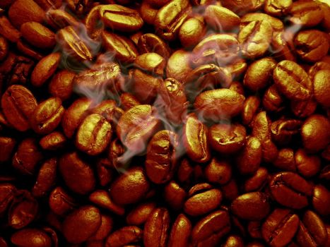 toasted coffee beans