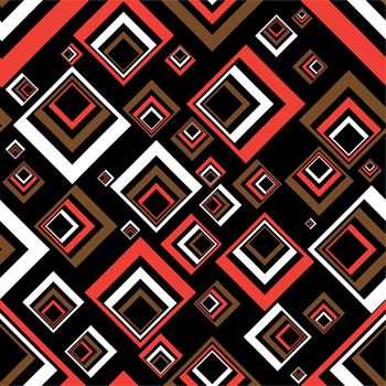 Seventies inspired abstract background in red and black