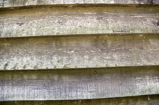 Detail of the hull of a wooden boat