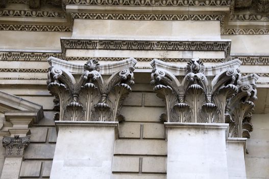 Detail of a column and carving