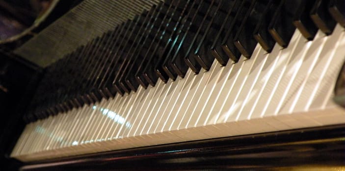 a piano keyboard