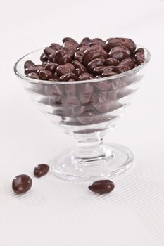 food series: tasty dessert with chocolate raisins