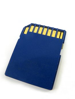 image of a memory SD card on a white background