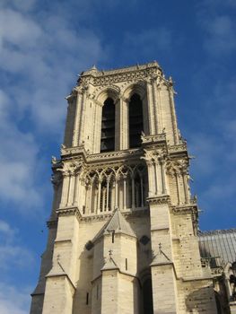 a view of the Notre-Dame Cathedral in Paris