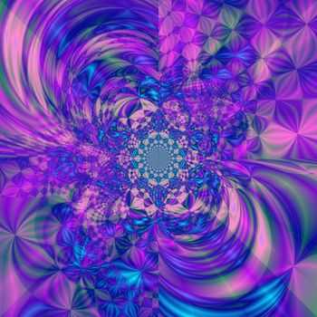 abstract and colored background generated by fractals