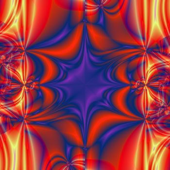 abstract and colored background generated by fractals