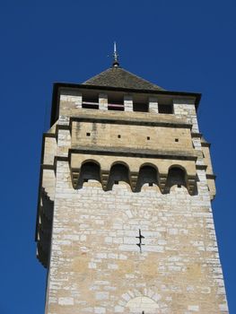 Tower of the Bridge of Valentre in Cahors - France