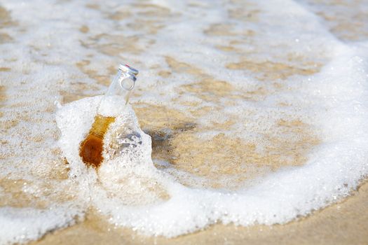 Bottle of Beer on a Beach