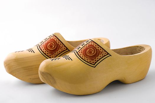 A pair of Wooden Dutch Shoes