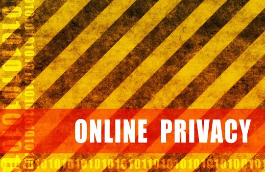 Online Privacy Warning Message as a Warning Background