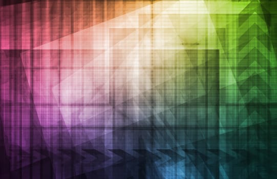 Futuristic Abstract as a Technology Background Art