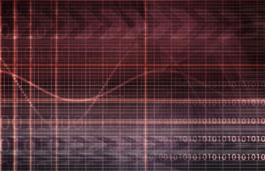 Technology Abstract with Futuristic Lines as Art