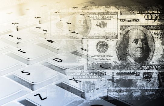 Stock Market Tech Abstract as a Background