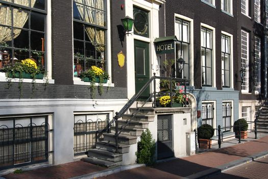 Hotel on an Amsterdam canal