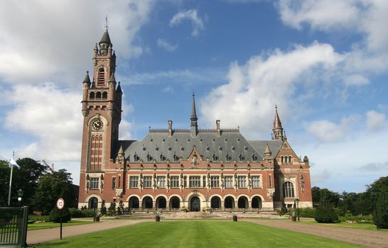 United Nations Peace Palace in The Hague, Holland