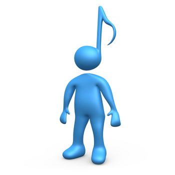 Computer generated image - Music Person .