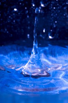 Abstract water drops close up