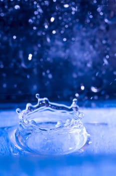 Abstract water drops close up