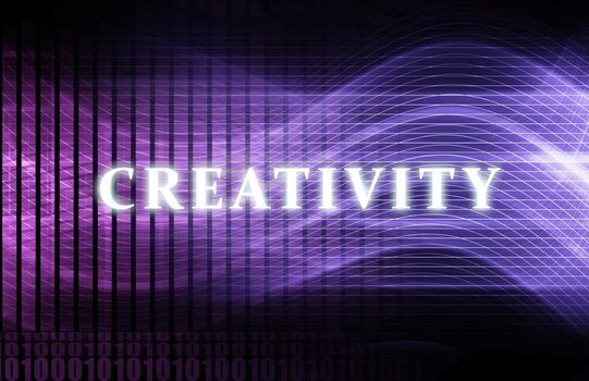 Creativity as a Abstract Background Concept Art