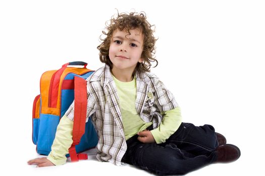 kid with school bag