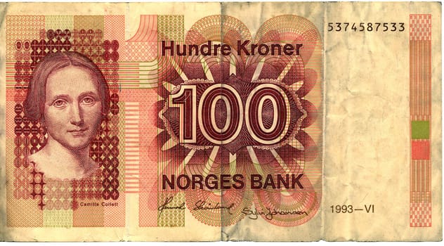 Hundren krones from Norway macro