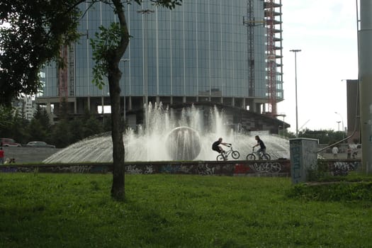 Fountain and BMX