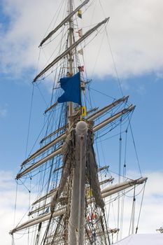 Mast from an old sailboat