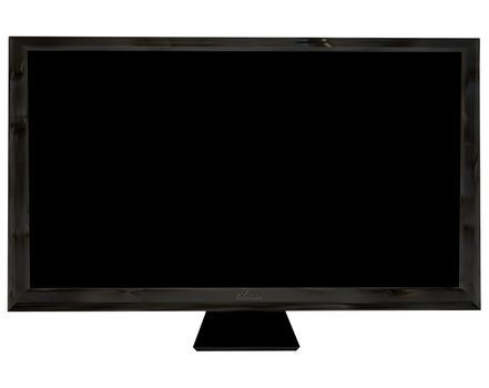 Modern black flat screen  with room to add your own image