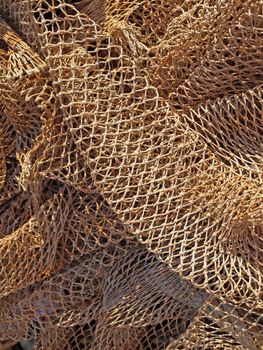 a background image of some fishing nets