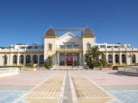 view of the ancient casino of Hyeres on french riviera