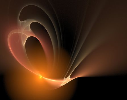 illustration of a colored abstract fractal background