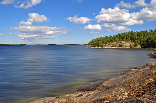 A view from the archipelago of Stockholm.