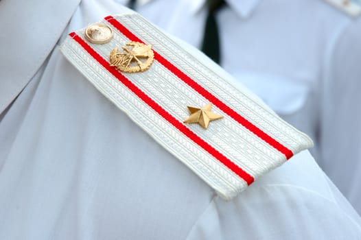 Shoulder strap of russian army officer - major.