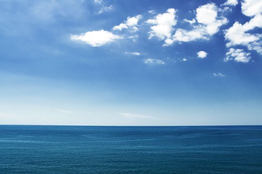 Black Sea. The peninsula of Crimea. Hot summer day. A sea of little waves. I want to go on the tour. Sea attracted and beckons.