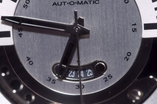 automatic men watch macro