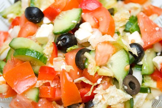 close-up greek salad