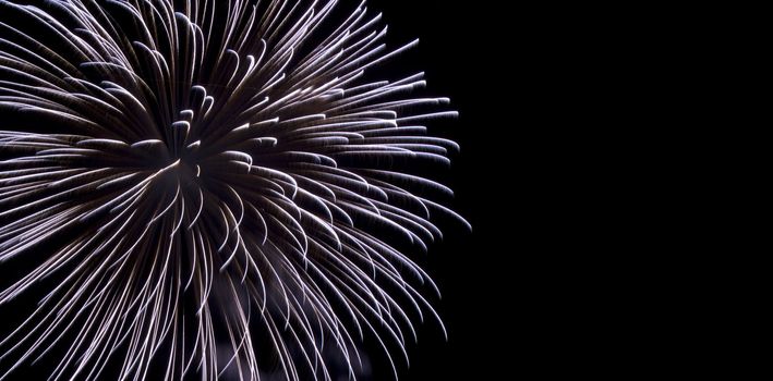 Various details of traditional pyrotechnical firework displays