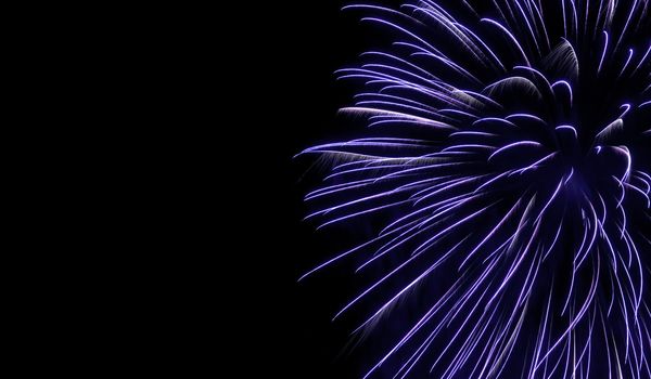 Various details of traditional pyrotechnical firework displays