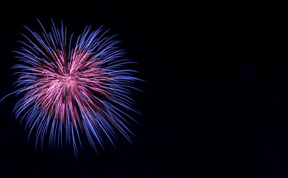 Various details of traditional pyrotechnical firework displays