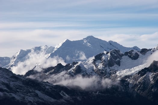 View from Pisco ascent, Cordillera Blanca, Peru